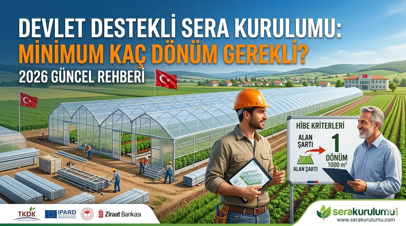 Devlet Destekli Sera Kurulumu: Minimum Kaç Dönüm Şartı Var?